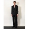 Double-breasted virgin wool blazer