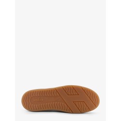 Suede sneakers with side logo