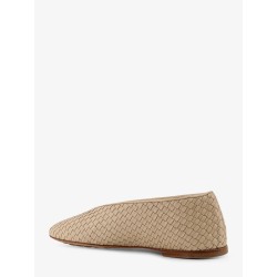 Rosa Flat leather ballerinas with Intrecciato motif