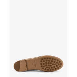 Rosa Flat leather ballerinas with Intrecciato motif