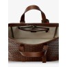 GG Emblem leather shopping bag