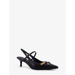 Gloria 18 leather pumps with metal lettering detail