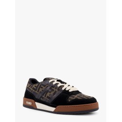 Fendi Match FF Jacquard Fabric and Suede sneakers