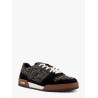 Fendi Match FF Jacquard Fabric and Suede sneakers