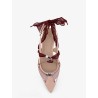 Gianira leather ballerinas with suede inserts