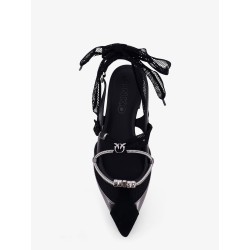 Gianira leather ballerinas with suede inserts