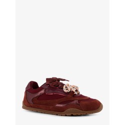 Yulia suede sneakers with nylon inserts