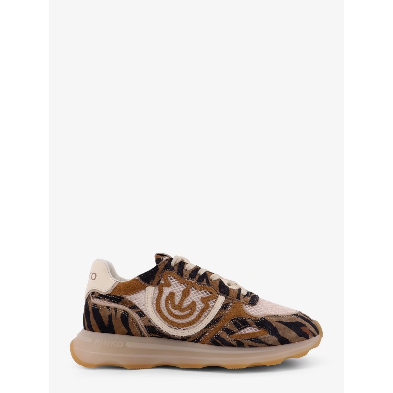 Zoe suede sneakers with mesh inserts
