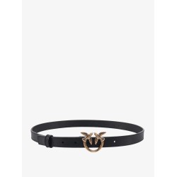 Berry leather belt