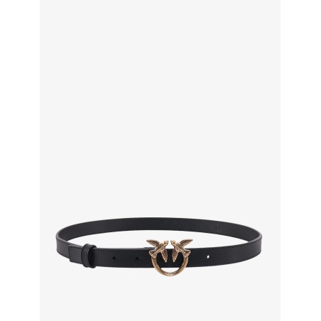 Berry leather belt