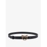 Berry leather belt