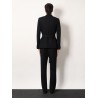 Virgin wool blazer with belt