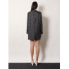 Short silk twill dress
