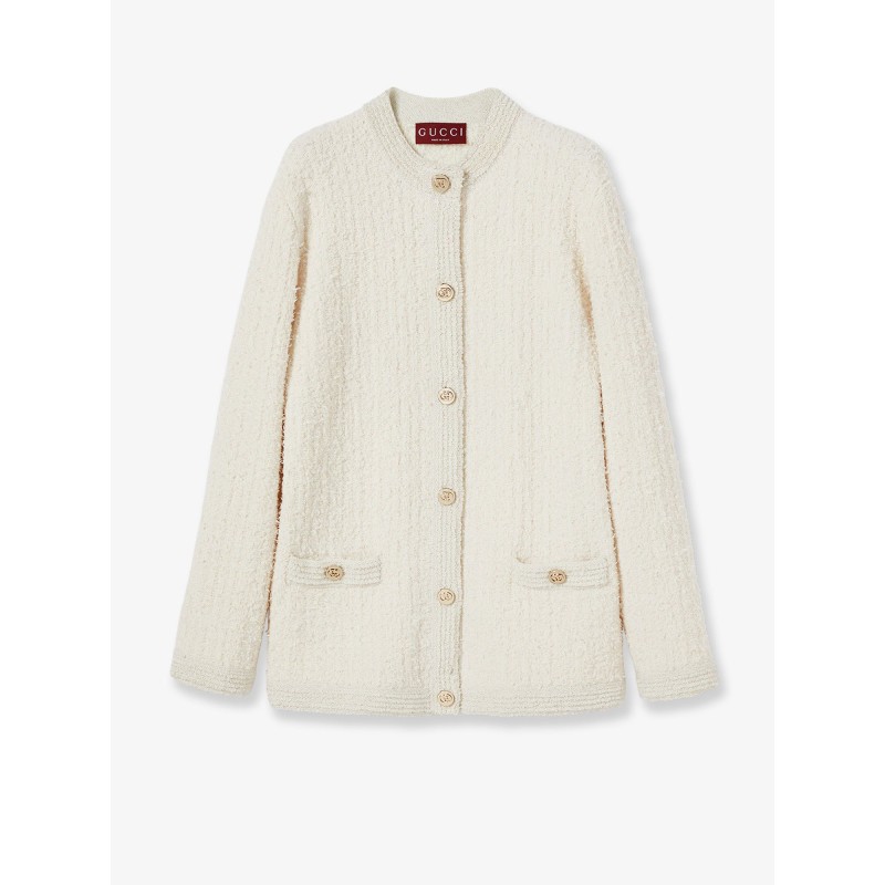 Wool and cotton blend cardigan