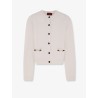 Wool and cashmere cardigan with metal Horsebit