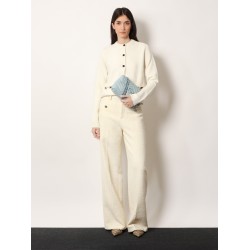 Wool and cashmere cardigan with metal Horsebit