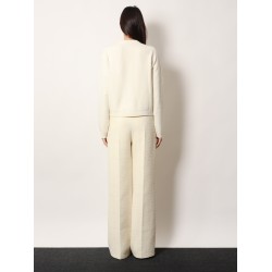 Wool and cashmere cardigan with metal Horsebit