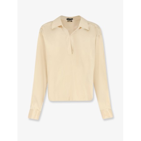 Stretch satin shirt