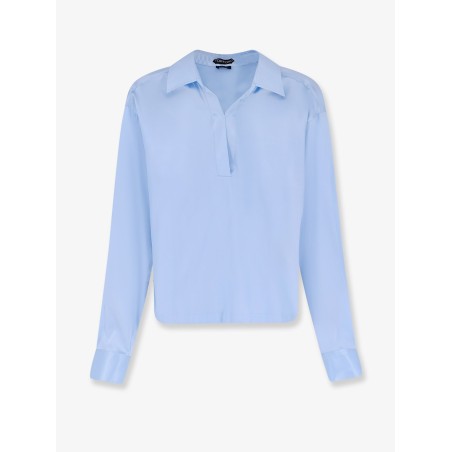 Stretch satin shirt