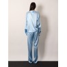 Stretch satin shirt