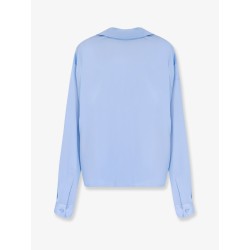 Stretch satin shirt