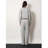 Cotton blend trouser with Web detail