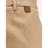 Cotton trousers with Web detail