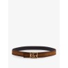 Reversible leather belt