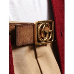 Reversible leather belt