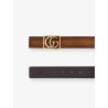 Reversible leather belt