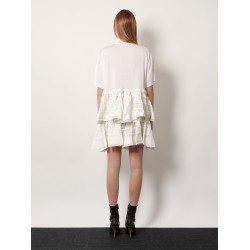 Peplum virgin wool sweater