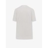 Linen t-shirt with laminated logo on the front