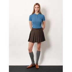 Virgin wool polo shirt