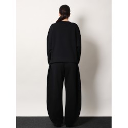 Boatneck cotton sweatshirt
