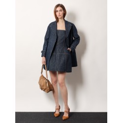 FF padded denim caban