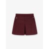 Quilted nylon mini skirt