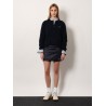 Pin check cotton shirt