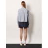 Pin check cotton shirt