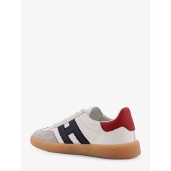 Leather sneakers with suede inserts