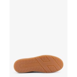 Leather sneakers with suede inserts