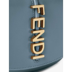 Wallet on Chain Fendigraphy leather crossbody bag