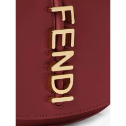 Wallet on Chain Fendigraphy leather crossbody bag