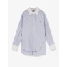 Oversize striped cotton shirt