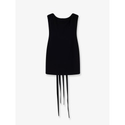 Viscose blend mini dress