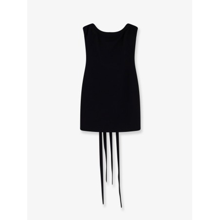 Viscose blend mini dress