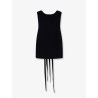 Viscose blend mini dress