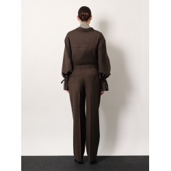 Wool trousers with pinces
