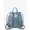 Leather backpack with metal FF logo detail