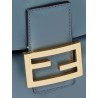 Leather backpack with metal FF logo detail