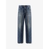 Denim jeans with back logo label